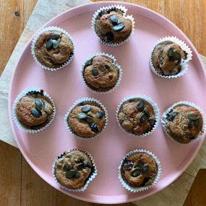 ontbijtmuffins met bosbessen