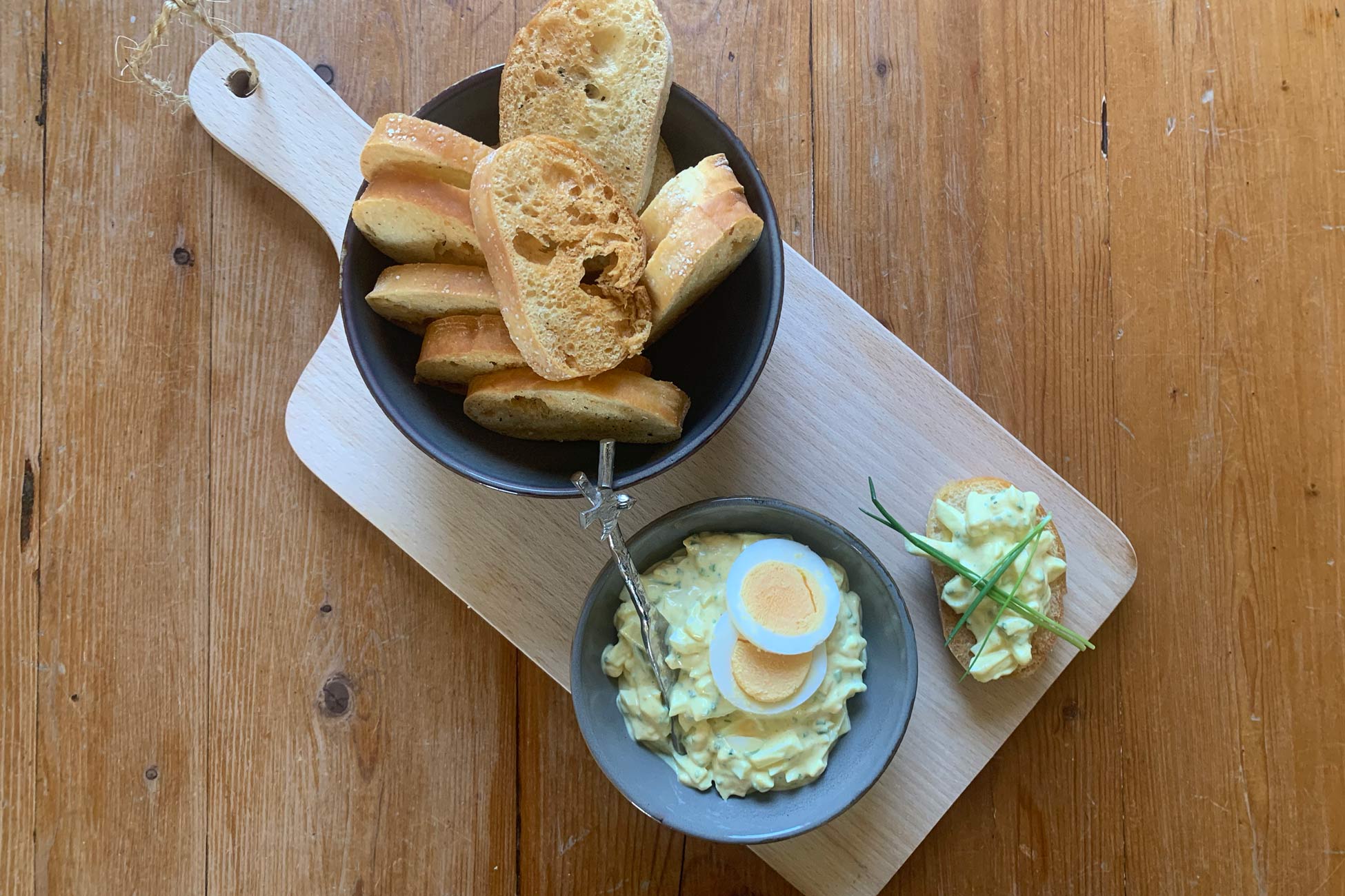 Recept zelfgemaakte eiersalade