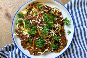 Courgettepannenkoekjes met kaas